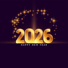 Happy new year 2026 greeting card background