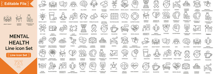 Medical Care Health Big line Set. Line Icons, Sign and Symbols. Medicine, Health Care, Internal Organs, Drugs, Symptoms, Dental and Fly. Mobile Concepts and Web Apps. Modern Infographic, icon set.