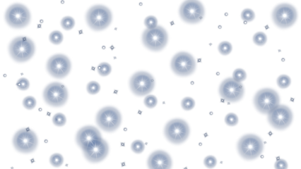 Numerous Blue Starburst Orbs Scattered Across Abstract Geometric Pattern