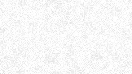 Abstract contour line pattern background with organic topographic shapes, minimal monochrome map lines, wavy geographic texture for design and decoration © MDALRAFIN