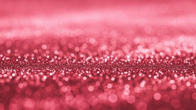 Abstract pink sparkling background with shimmering bokeh lights for party and holiday themes