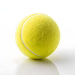 tennis ball on white background