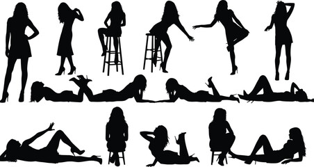 Powerful, Confident Woman Standing in Silhouette Against a Dramatic and Colorful Golden Hour Sky, Symbolizing Hope, Freedom, Success, Future, and Inner Strength, Peaceful Serene Scene, Outdoor Nature