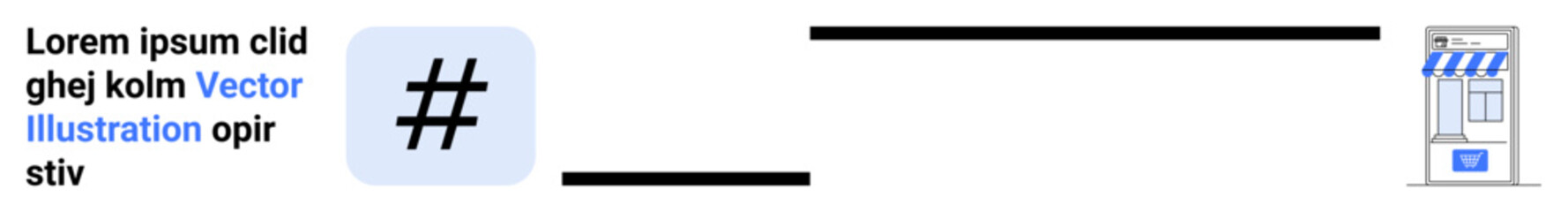 Obraz premium metadata tag icon links text with digital storefront, symbolizing online presence, trending topics, digital marketing, social media, content sharing, connectivity, and ideal for a simple landing page