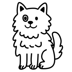 Drawing Dog Puppy Pet Animal Illustration Icon