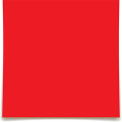 Sticky note reminder. Post it note paper. Red sheets for notes isolated with clipping path on background.