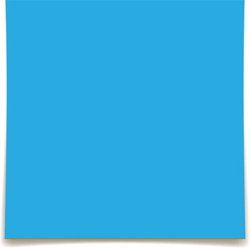 Sticky note reminder. Post it note paper. blue sheets for notes isolated with clipping path on background.