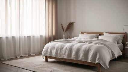 Minimalist, Modern, Work, Desk, Home, Office, Remote, Working, Telework, Telecommuting, Laptop, Computer, Notebook, White, Pen, Black, Coffee, Mug, Wood, Table, Sunlight, Natural, Light, Window, Shado