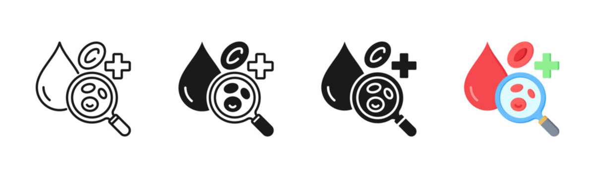 Hematology Icon, Multi Styles Icon Set
