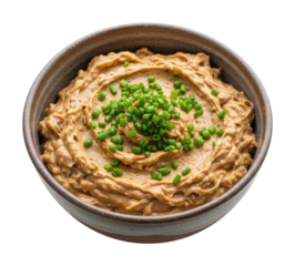 Delicious peanut butter dip recipe kitchen food cozy atmosphere isolated on transparent background