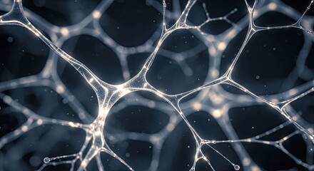 Neural Network Abstract Scientific Visualization Digital Art Representing AI