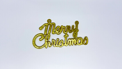 decorations on the Christmas tree, or Merry Christmas writing