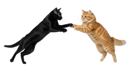 Cheerful Snowman with Blue Top Hat, Scarf, and Mittens Holding a Broom, Isolated on White