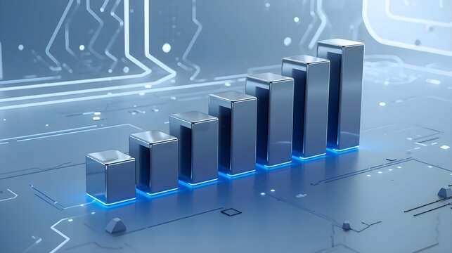 Digital data analytics growth chart technology concept
 - Powered by Adobe