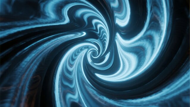 Abstract swirling pattern with blue and white light effects creating a vortex-like motion