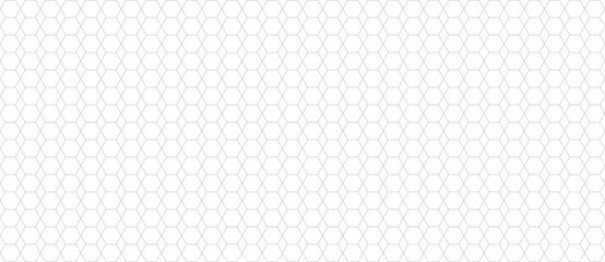 Geometric hexagonal grid pattern in monochrome line on white background 1