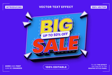 Big Sale Editable Vector Text Effect