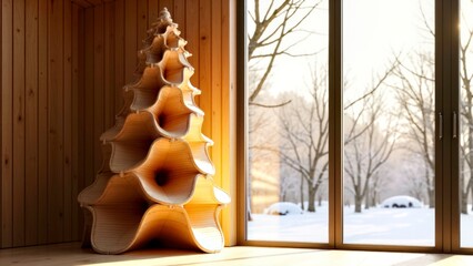 Tower shaped decorative window art area