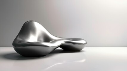 Silver curved device decoration display area