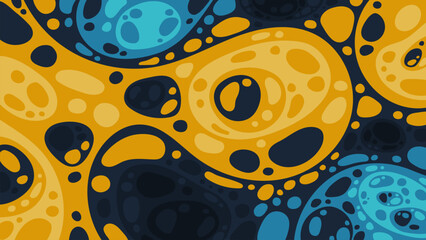 Colorful seamless circle pattern background illustration