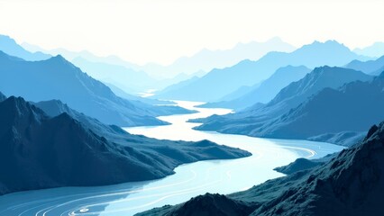 Jiangjing installation decorates natural landscape areas