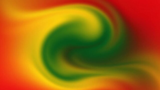 Abstract swirl background in red, green, and yellow gradient colors