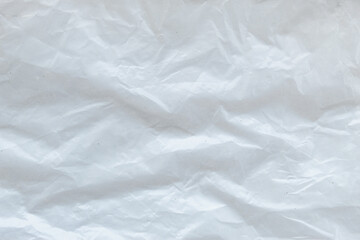 white wrinkled plastic texture with clear fold and wrinkle details