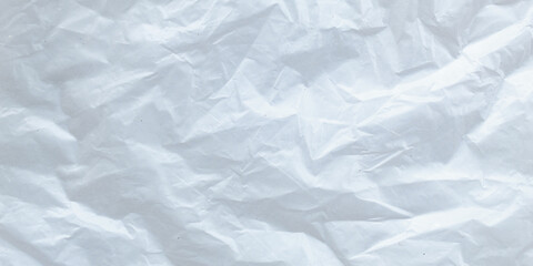 white wrinkled plastic texture with clear fold and wrinkle details