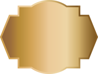 Golden banner frame border