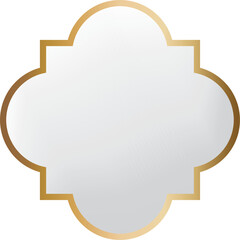 Golden banner frame border