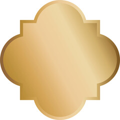 Golden banner frame border