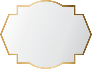 Golden banner frame border