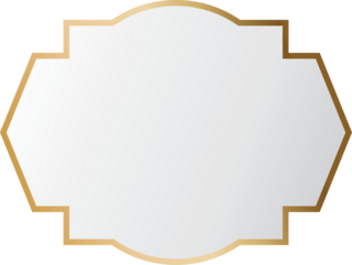 Golden banner frame border
