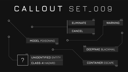 Callout Hud Asset Providing Laser Edge Boxes For Infographics