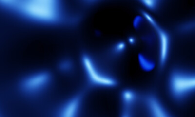 Abstract blue metallic wave texture background