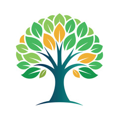 modern tree logo design