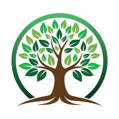 modern tree logo design