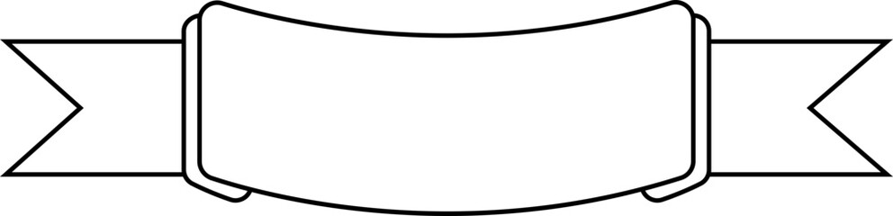 ribbon banner border frame line
