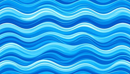 Serene Blue Waves Abstract Background Design with Wavy Pattern and Texture