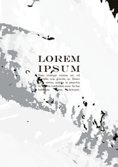 Abstract Vector Paint Stain Background Set. Hand Painted Artwork Page Collection. Good for Cover, Invitation, Banner, Placard, Brochure, Poster, Card, Flyer and other.