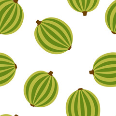 Seamless vector vegetable pattern for kitchen decor, textile and packaging.