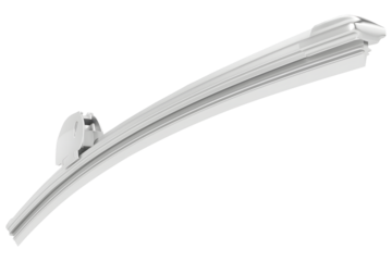 Modern frameless wiper blade, isolated on a white background