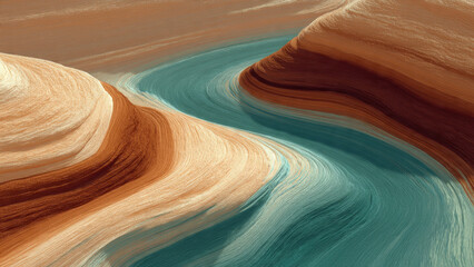 Obraz premium Abstract Sand and Water Pattern