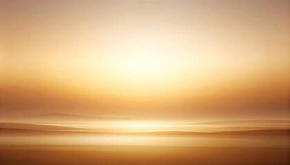 Serene desert landscape bathed in warm golden sunlight creating a tranquil vista