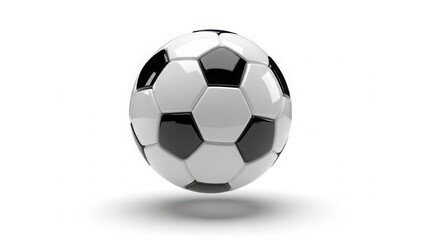 Fototapeta premium Black and white soccer ball