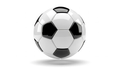 Naklejka premium A shiny soccer ball