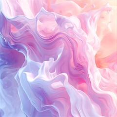 Obraz premium Soft pastel fluid abstract background with flowing liquid waves and dreamy gradient
