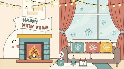 christmas tree with gifts and decorations