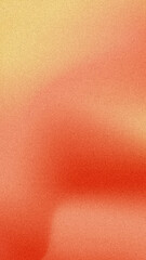 Vertical grainy gradient background with autumn red orange colors. Warm color background with blurry and noise texture, design for banner or social media.