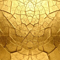 Obraz premium Gold leaf texture with deep cracks